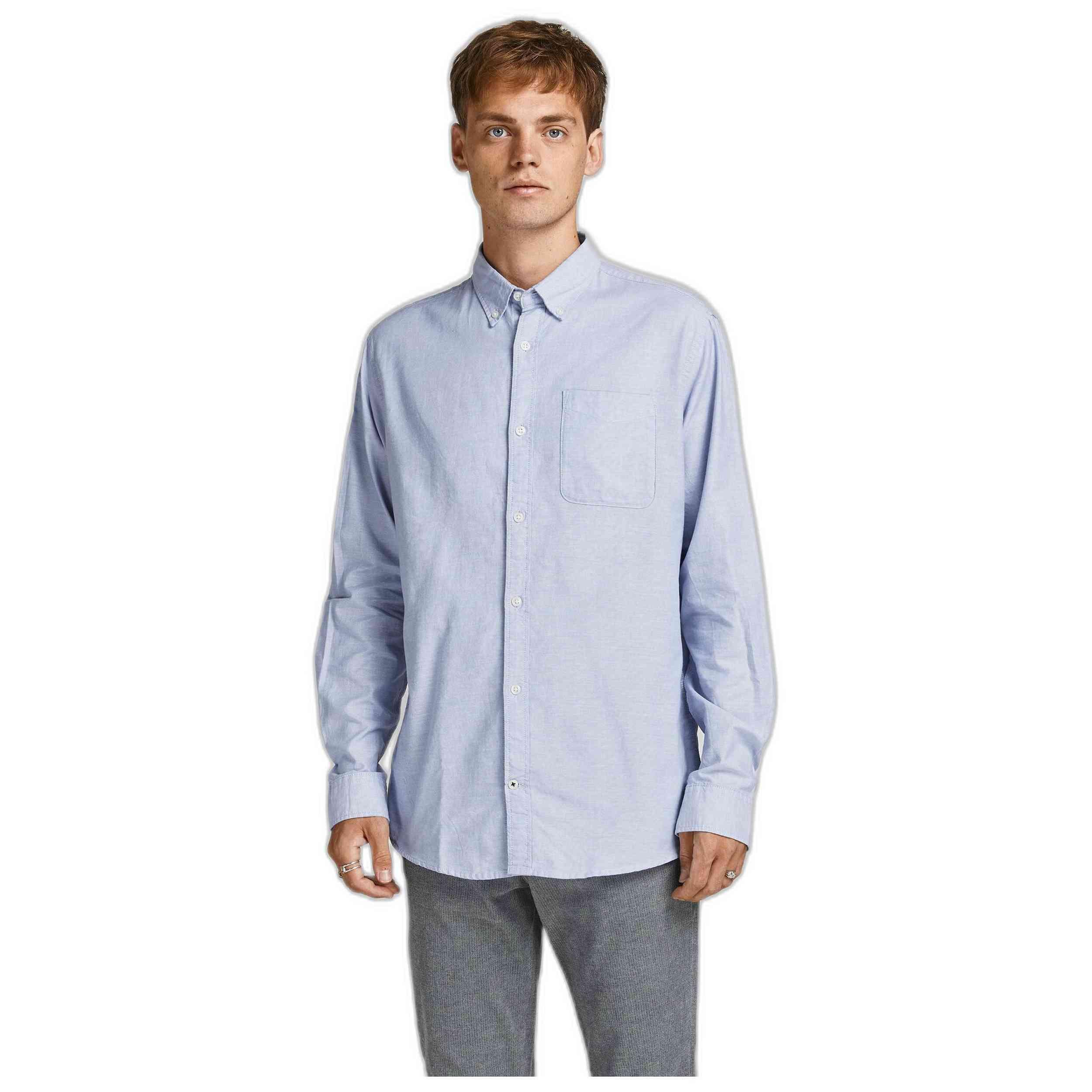 Jack&jones - Chemise Jack&jones Modèle 12182486-celeste Pour Homme - Surchemise - Bleu - Decathlon