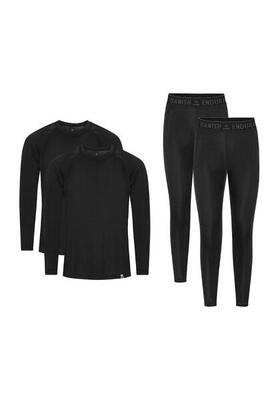 Unisex warm baselayer set 2 pack gerecycled shirt en broek