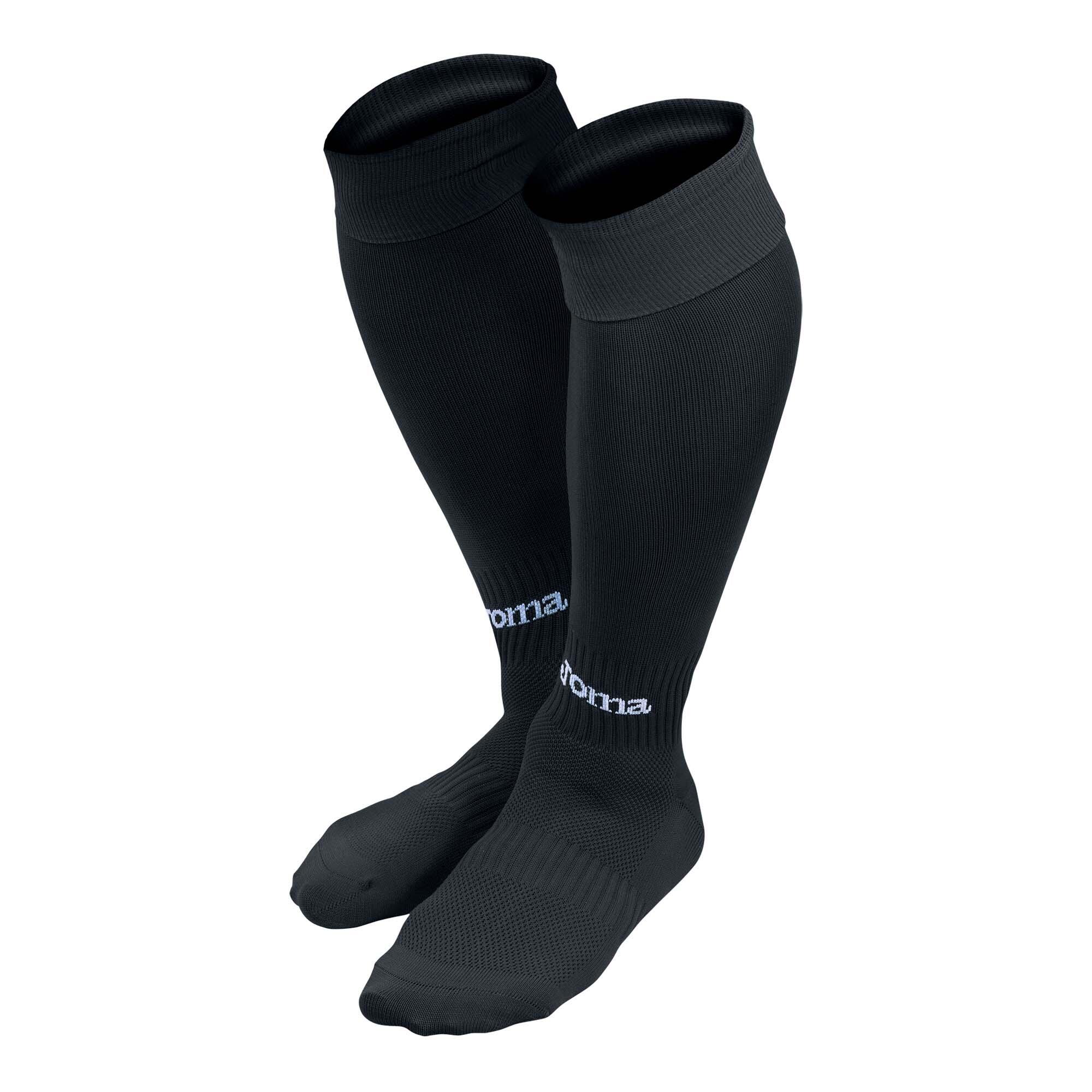 Șosete de fotbal JOMA MEDIA CLASSIC II negre - peste gleznă, cu șnur.