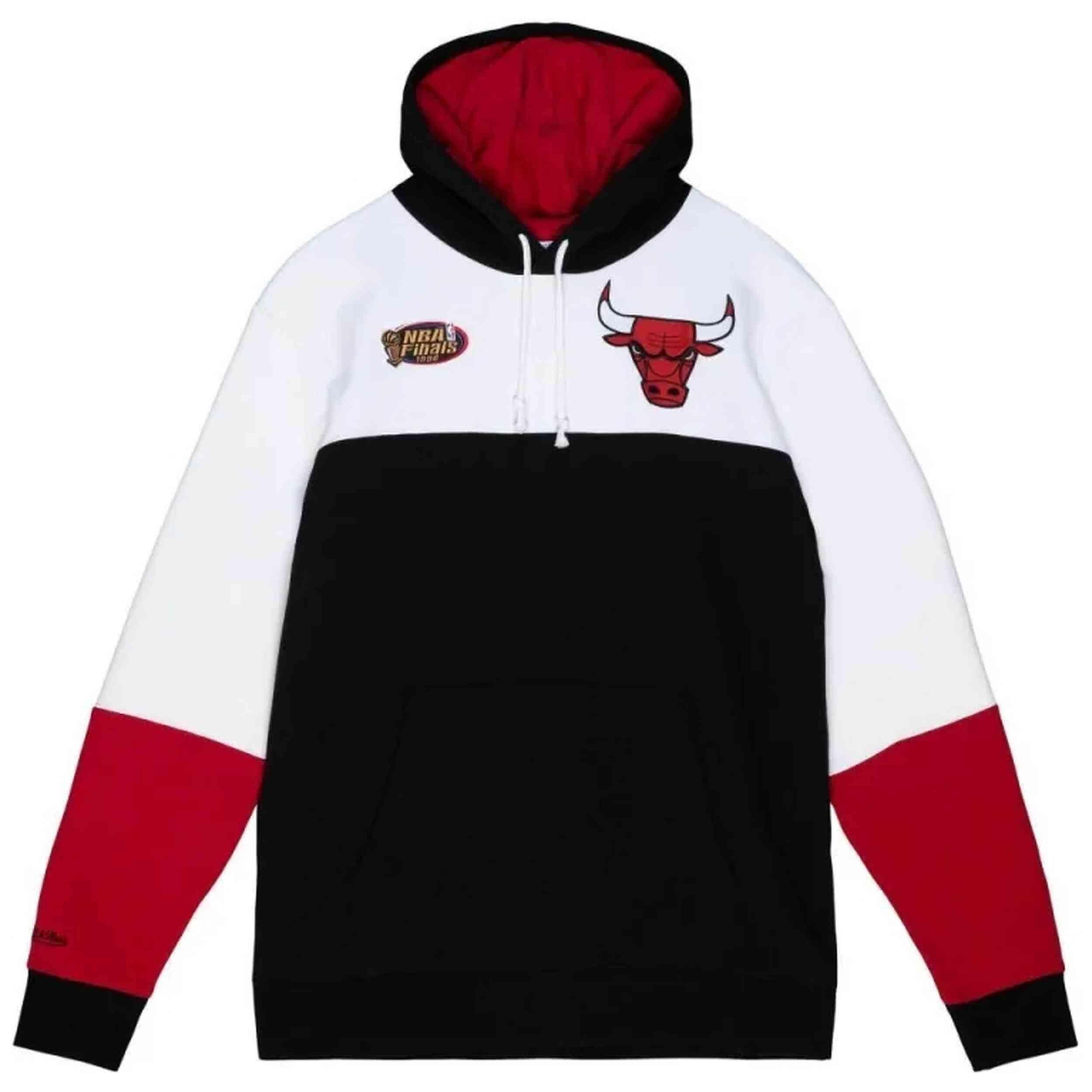 Felpa con cappuccio Mitchell & ness modello FPHD1217-CBUYYPPPBKWH per uomini 1/2