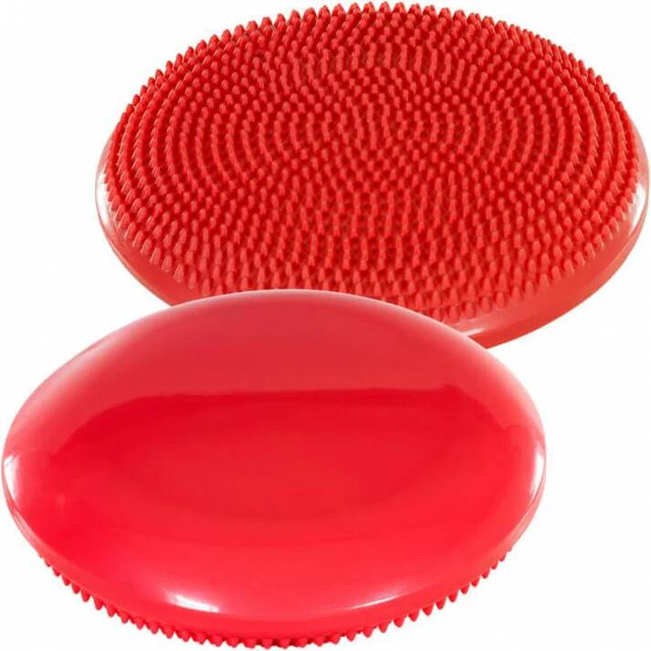 Perna de echilibru si masaj si pompa, MOVIT®, 38 cm, rosu