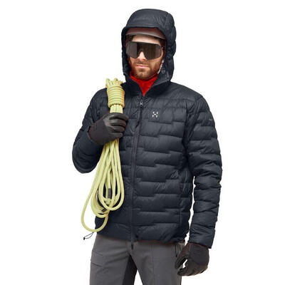 Hooded jacket haglöfs roc flash down