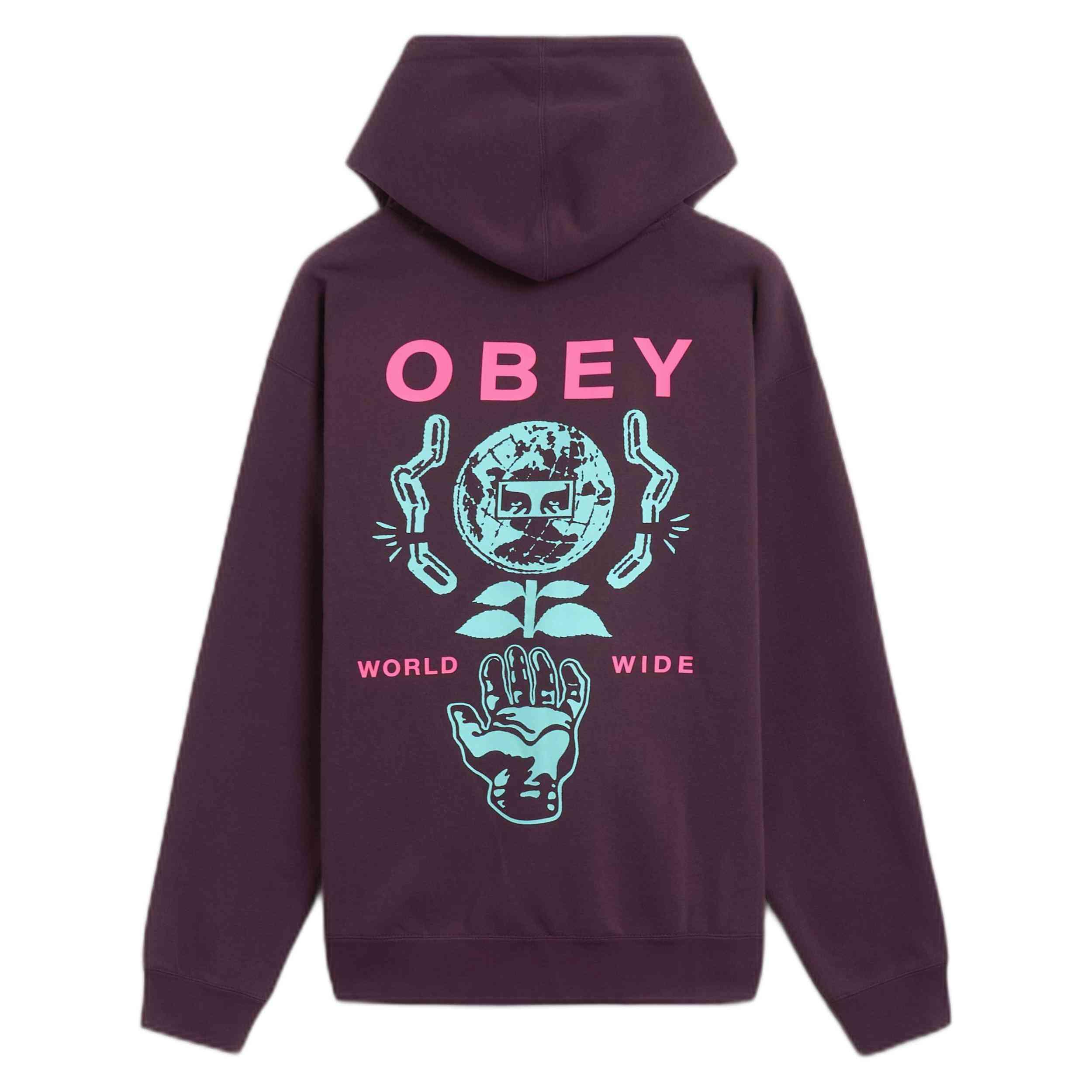 Felpa con cappuccio Obey clothing modello 112843942-PLP per uomini 3/4