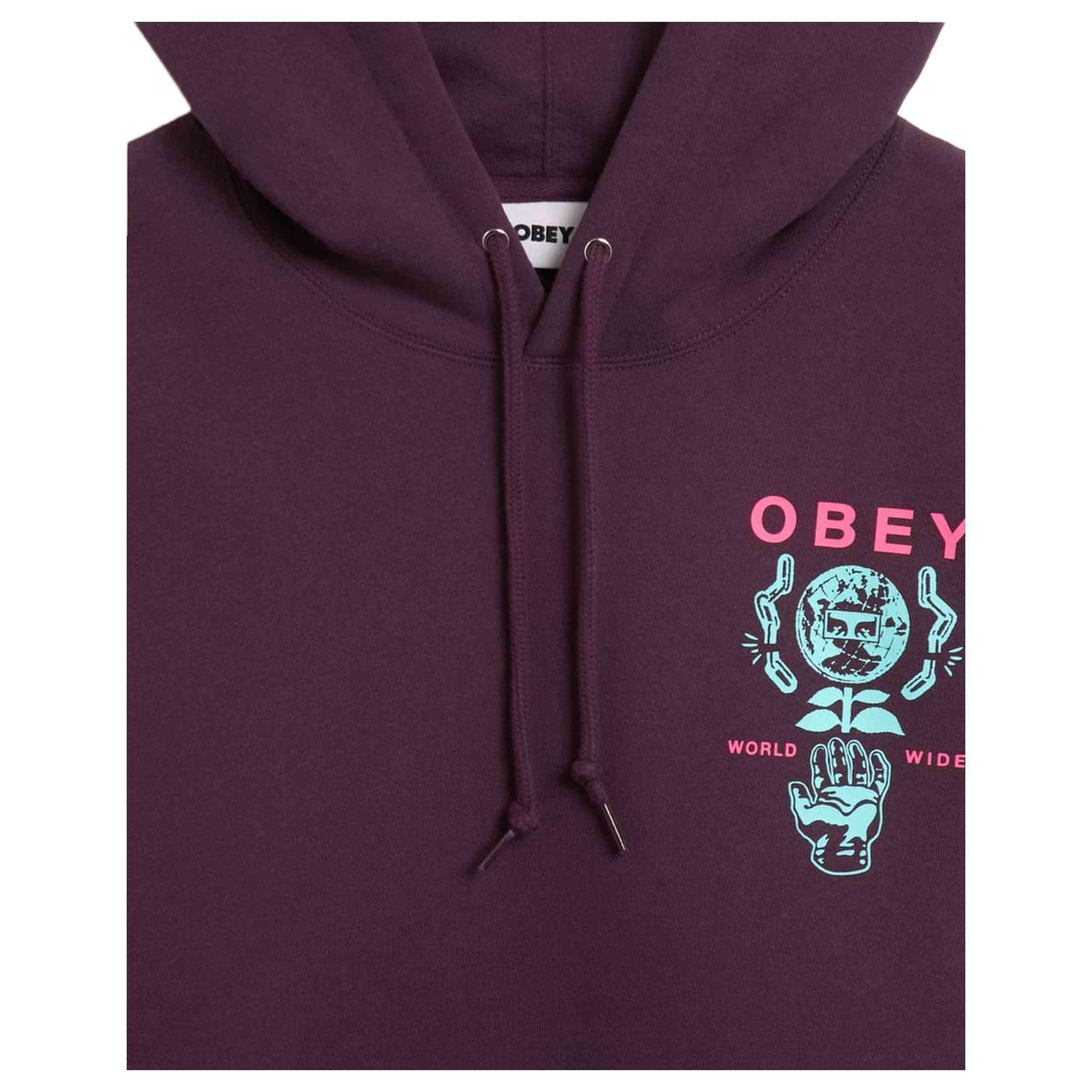 Felpa con cappuccio Obey clothing modello 112843942-PLP per uomini 2/4