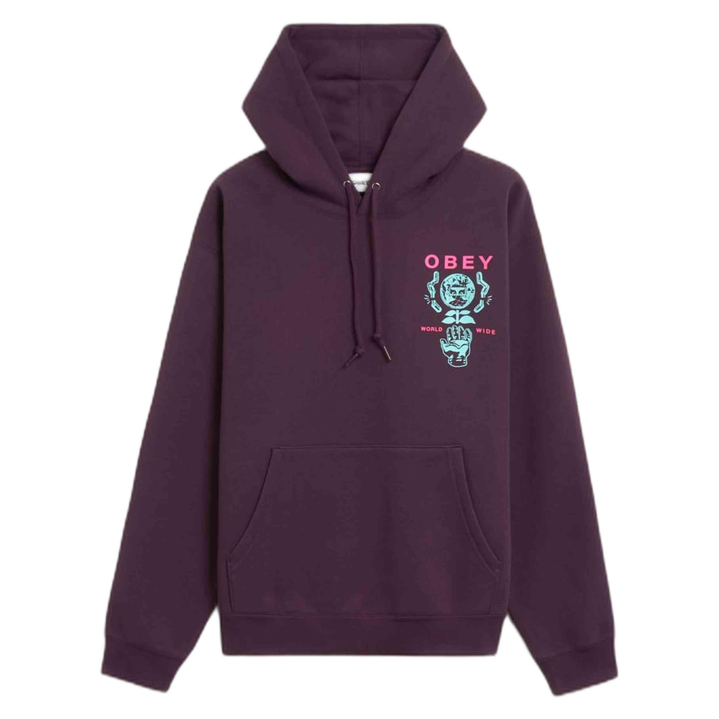 Obey - Sweat À Capuche Obey Clothing Modèle 112843942-plp Pour Homme - Sweat-shirt - Violet - Decathlon