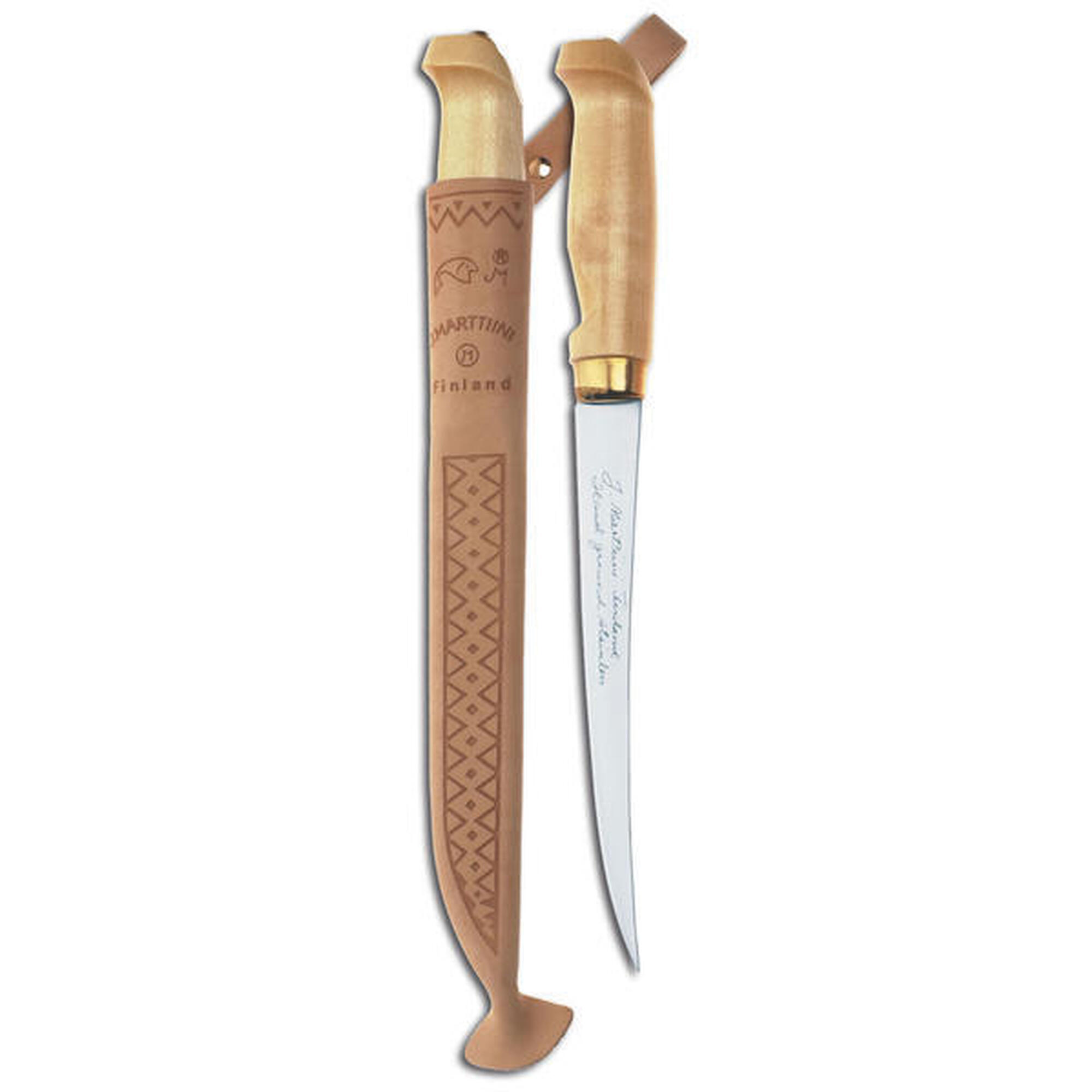 Cutit de filetat Marttiini Clasic, lama otel inox 19 cm, teaca piele
