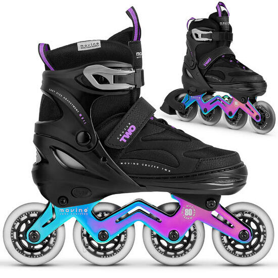 Rolki regulowane fitness Movino Cruzer Two (Black-Neochrome)