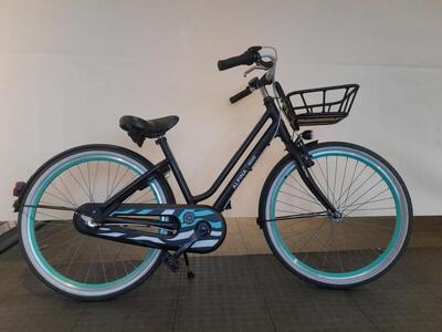 24 inch alpina mood met 3 versnellingen en een voordrager.
