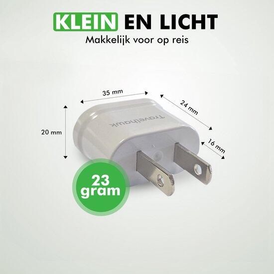 Adaptador de viagem internacional universal com tomada universal – Preto 7/7