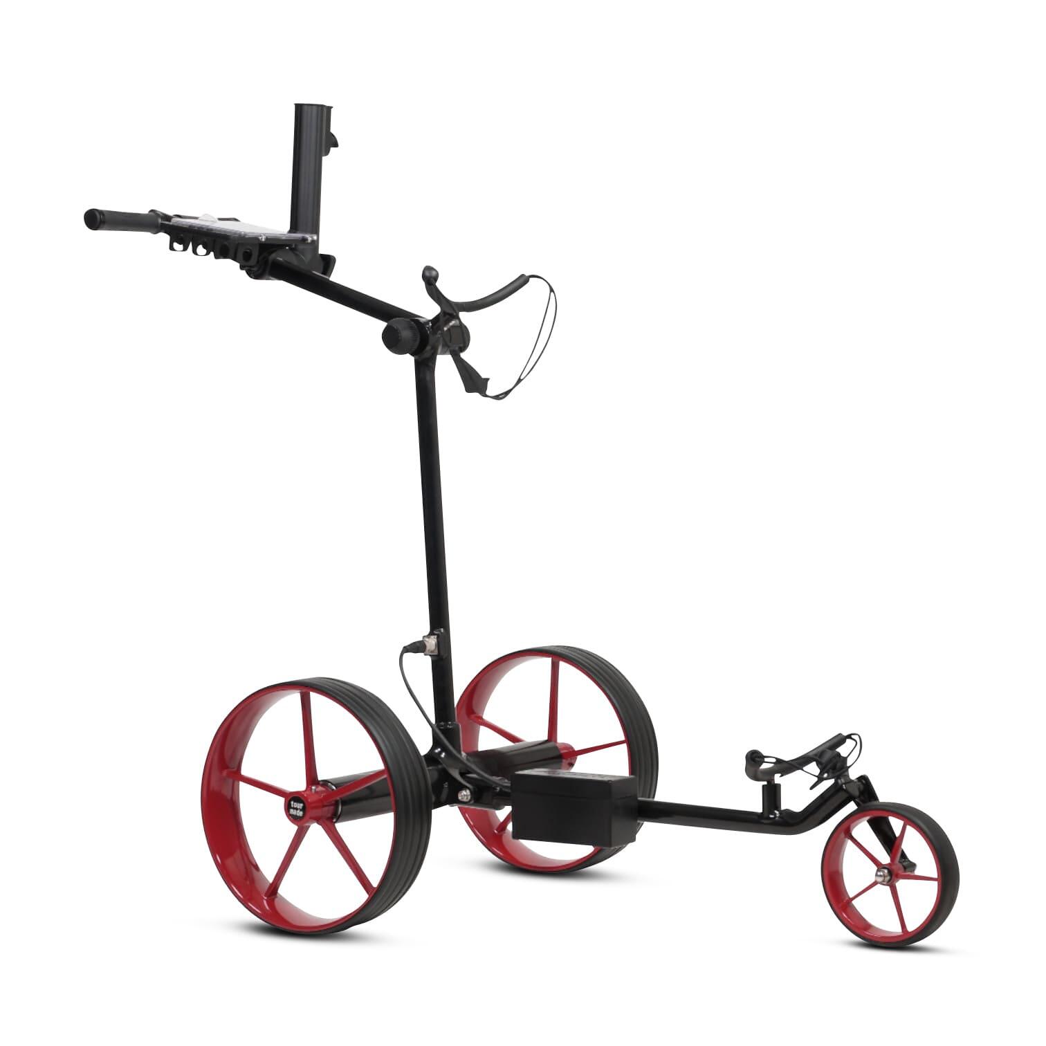 Tour Made - Chariot De Golf Électrique Tour Made Rt-630 - Chariot De Golf - Noir|rouge - No Size - Decathlon