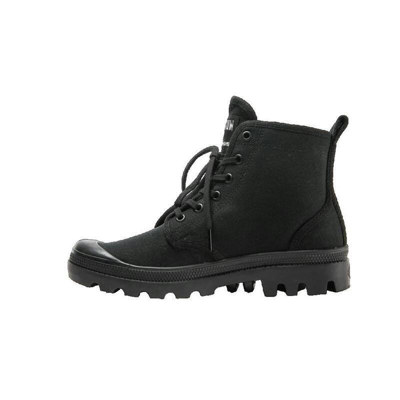 Cizme Palladium Pallabrousse X Kitsune Negre din Material Textil