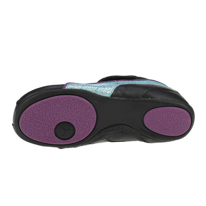 Pantofi sport fete Puma Talulla Glamm V, black-blue-grape 25
