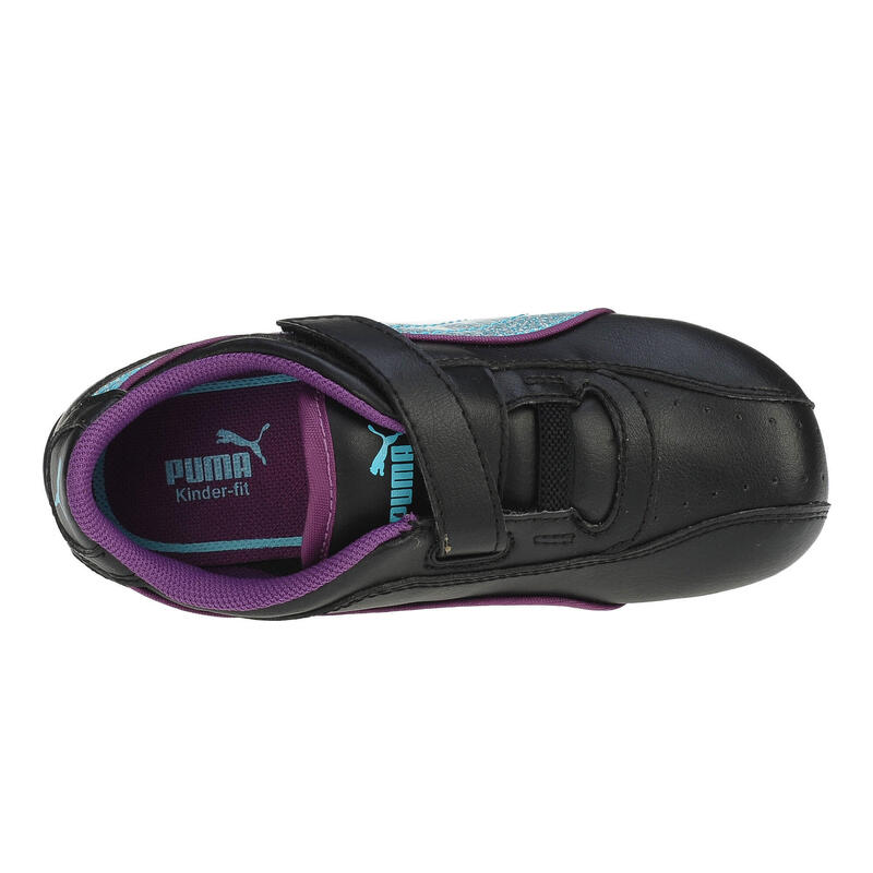 Pantofi sport fete Puma Talulla Glamm V, black-blue-grape 25