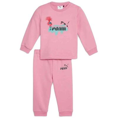 Tuta Puma X Trolls Minicat Crew Jogger Tr Rosa Bambini