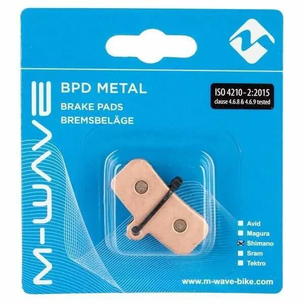 Plăcuțe frână M-WAVE BPD Metal S2 sinterizate compatibile cu Shimano Saint/ZEE 2/2
