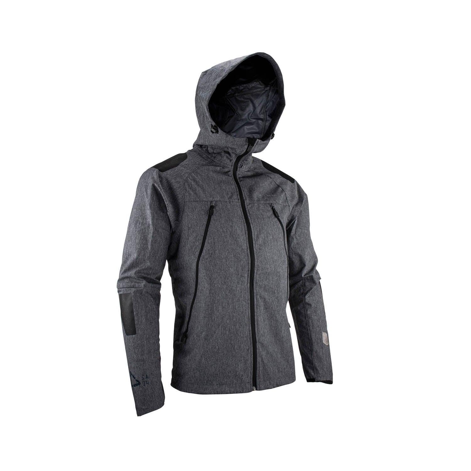 Chaqueta MTB Hydradri 4.0 con tejido impermeable y transpirable Marrón Hombre 4/7