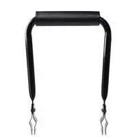 Foldable Backrest with Cushion 27 cm Black
