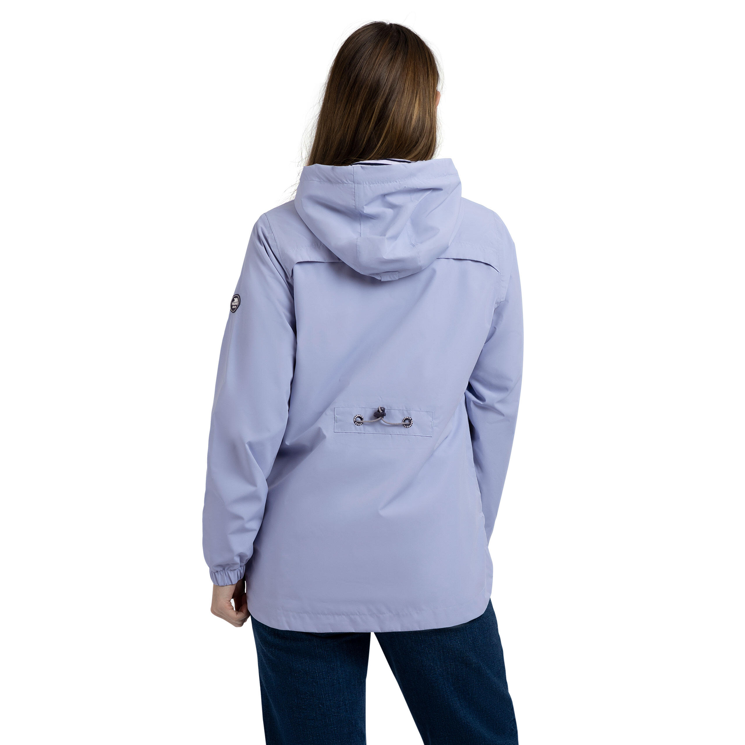 Womens Taffeta Lining Adjustable Hood Waterproof Jacket - Flourish C 5/5