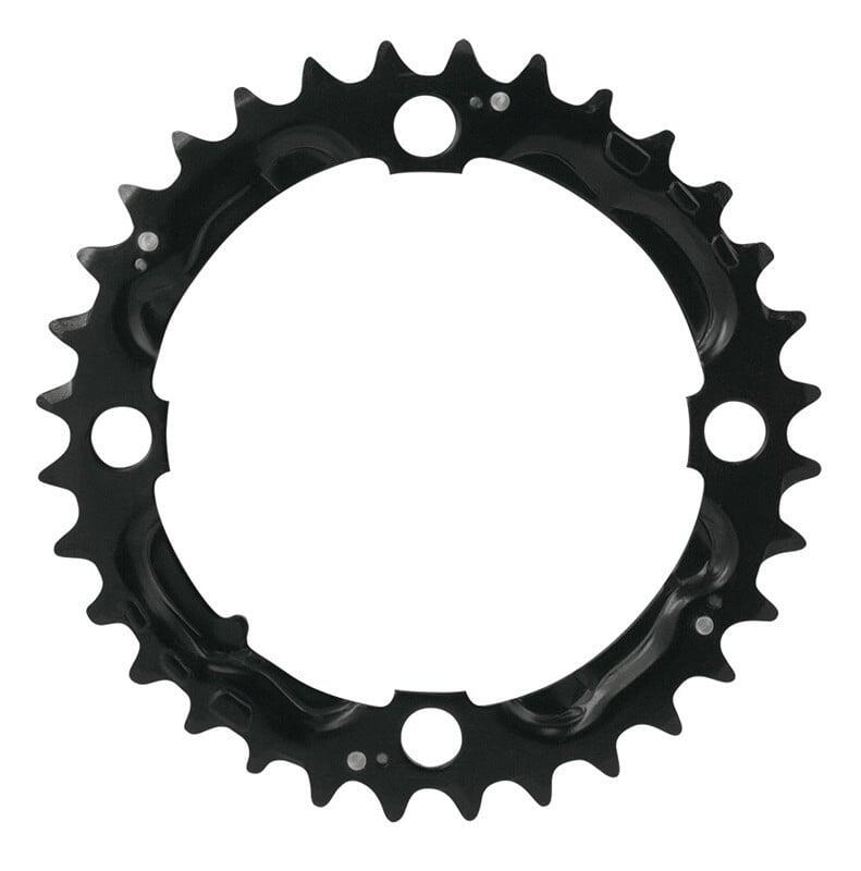Placă pedalier Force 32T Cr-Mo, PCD 104 mm, 6–9 viteze, neagră