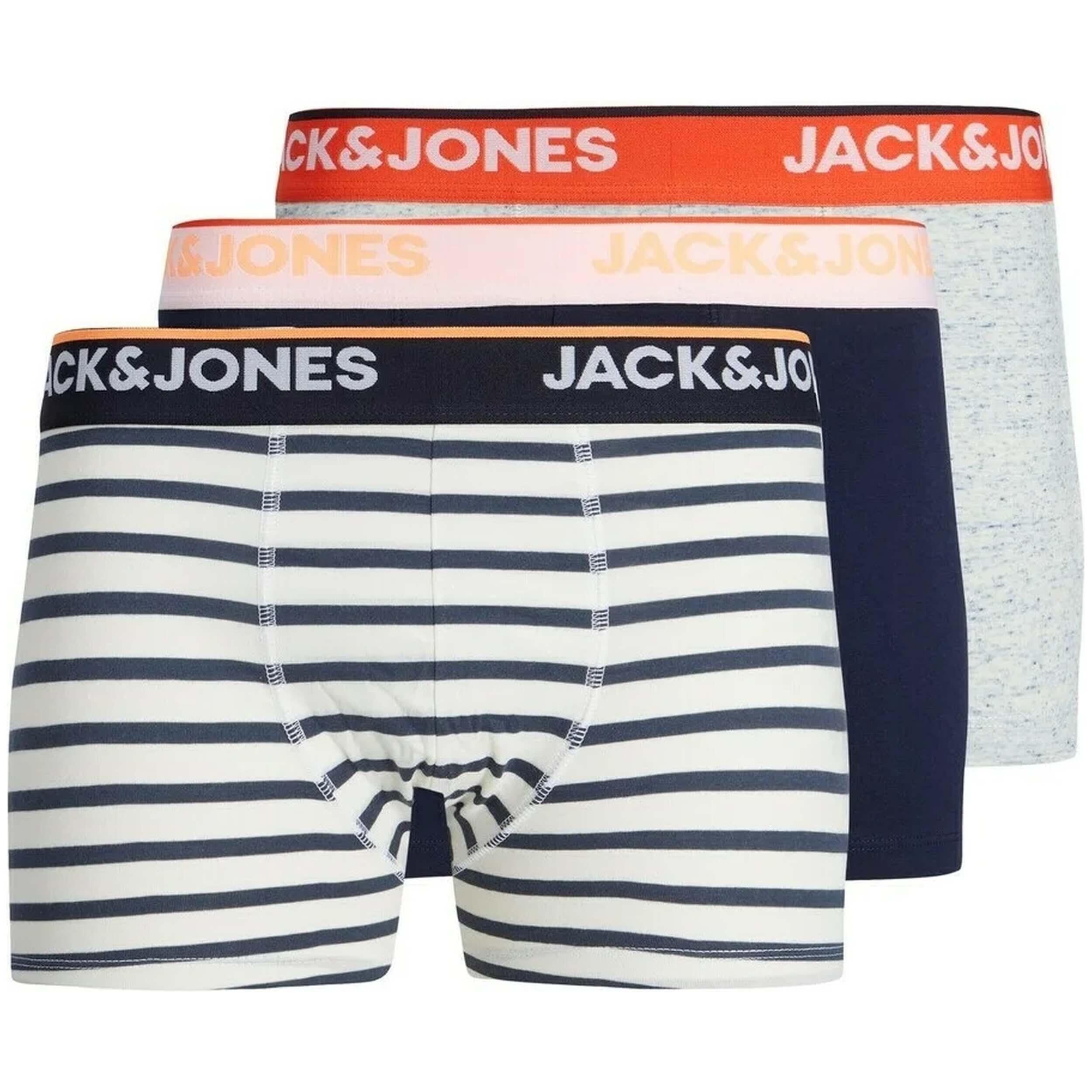 Jack&jones - Pack De Caleçons Jack&jones Modèle 12212438-navy Pour Homme - Caleçon - Multicolore - Decathlon