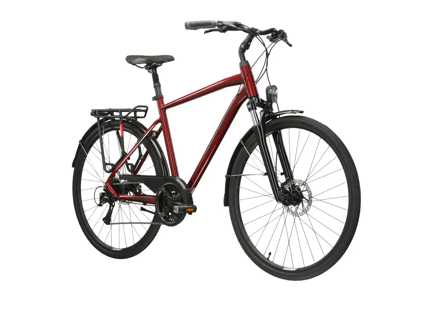 Bicicletă KROSS TRANS 4.0 28" Ruby-Negru Red Glossy M 480 mm 2/7