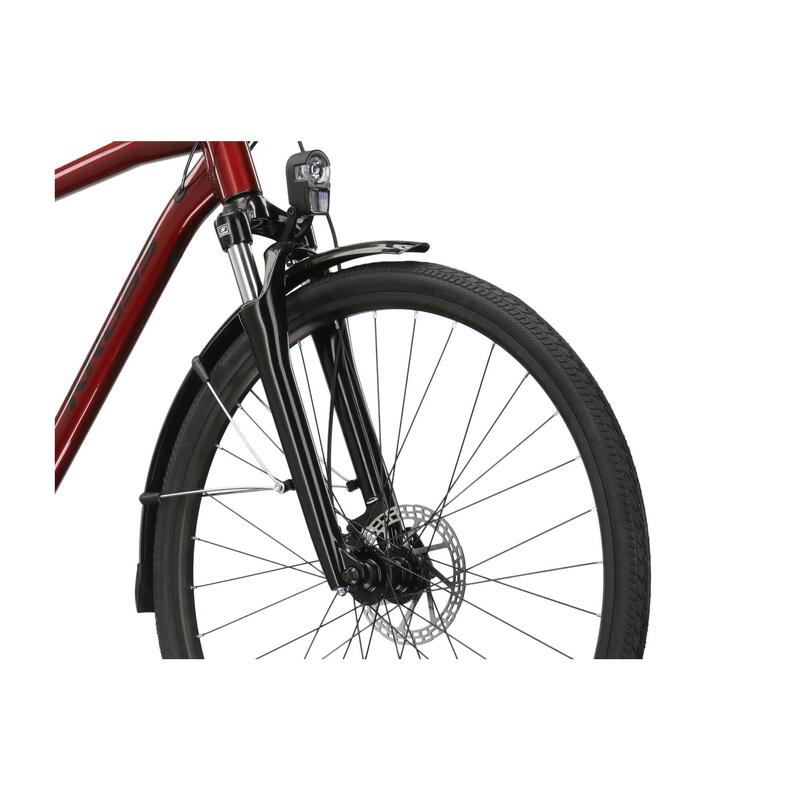 Bicicletă KROSS TRANS 4.0 28" Ruby-Negru Red Glossy M 480 mm