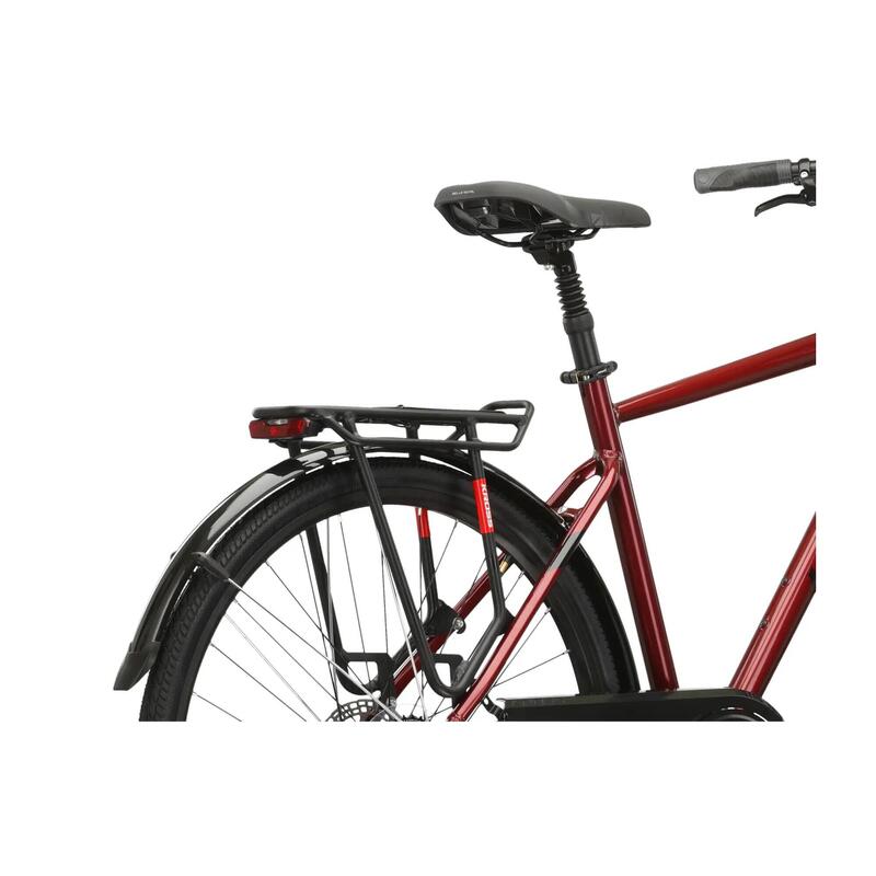 Bicicletă KROSS TRANS 4.0 28" Ruby-Negru Red Glossy M 480 mm