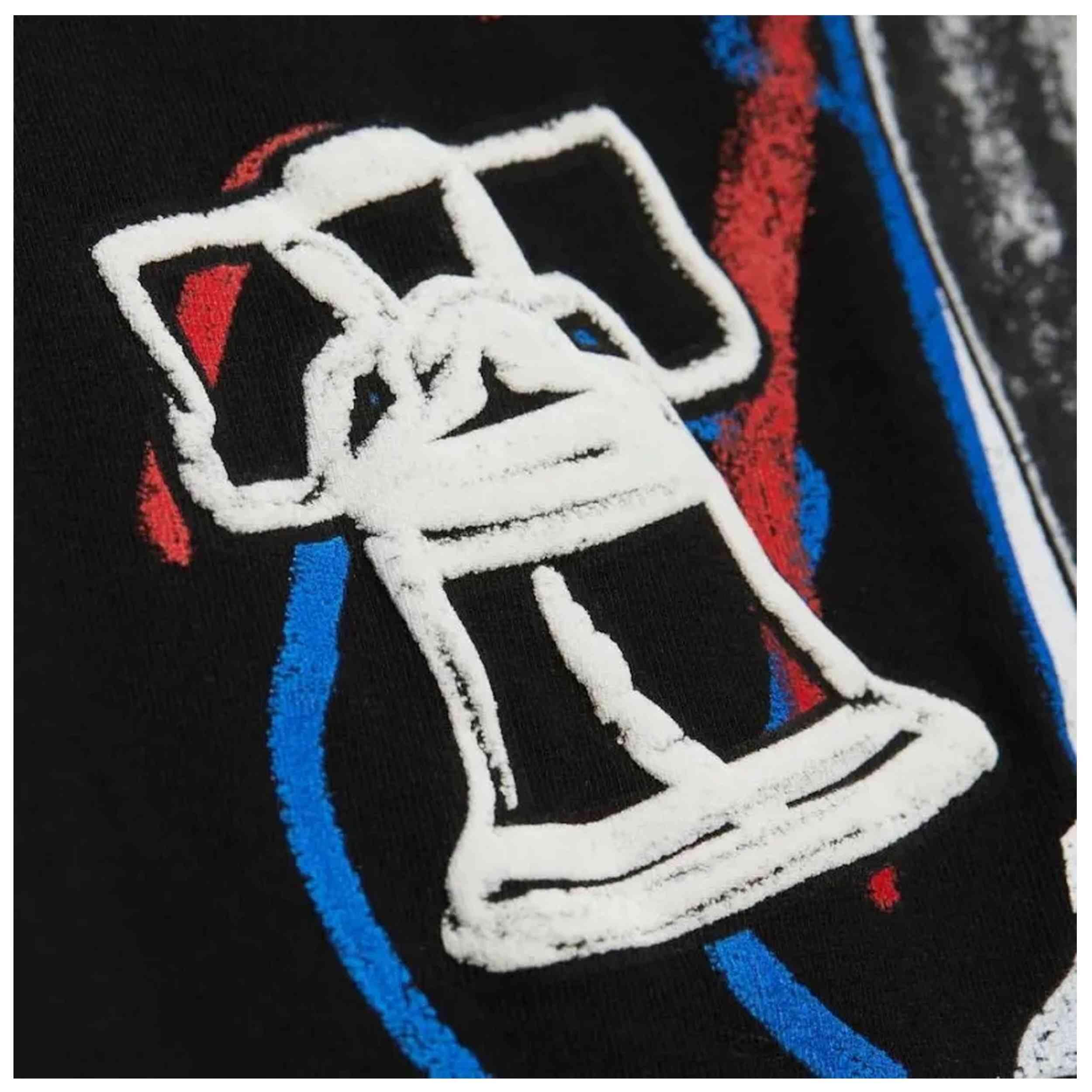 T-shirt Mitchell & ness modèle TP10221-P76BLCK pour unisexe 4/4