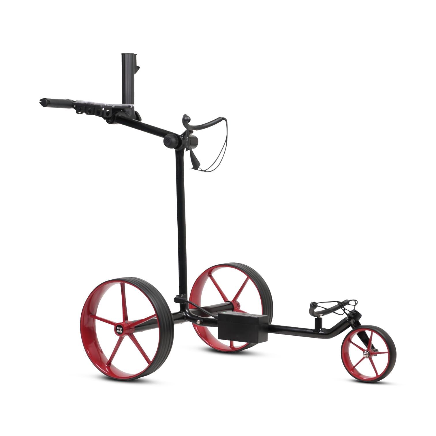 Tour Made - Chariot De Golf Électrique Tour Made Rt-670 À Cadre Droit - Chariot De Golf - Noir|rouge - No Size - Decathlon