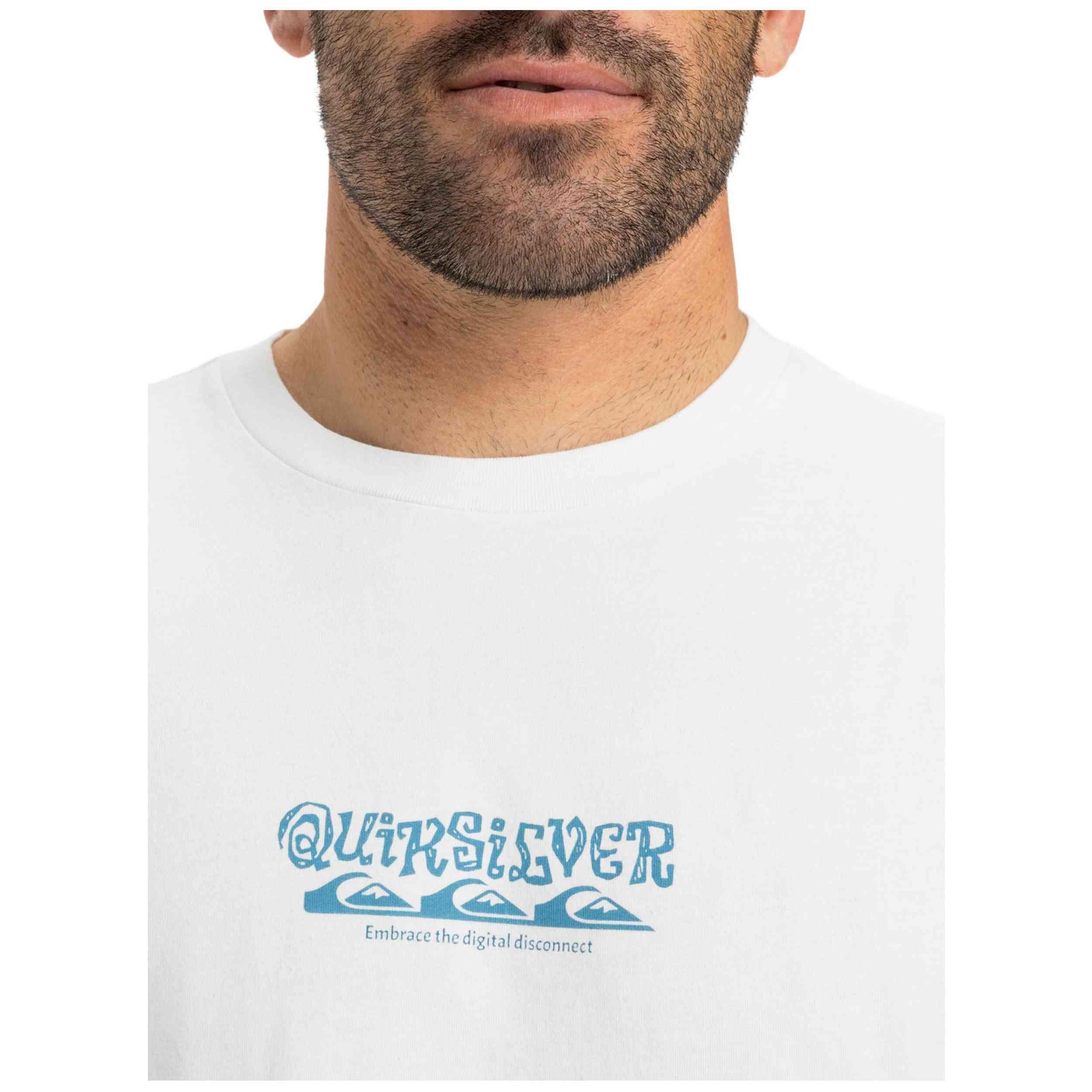 Maglia a maniche corte Quiksilver modello EQYZT08034-WBK0 per uomini 3/5