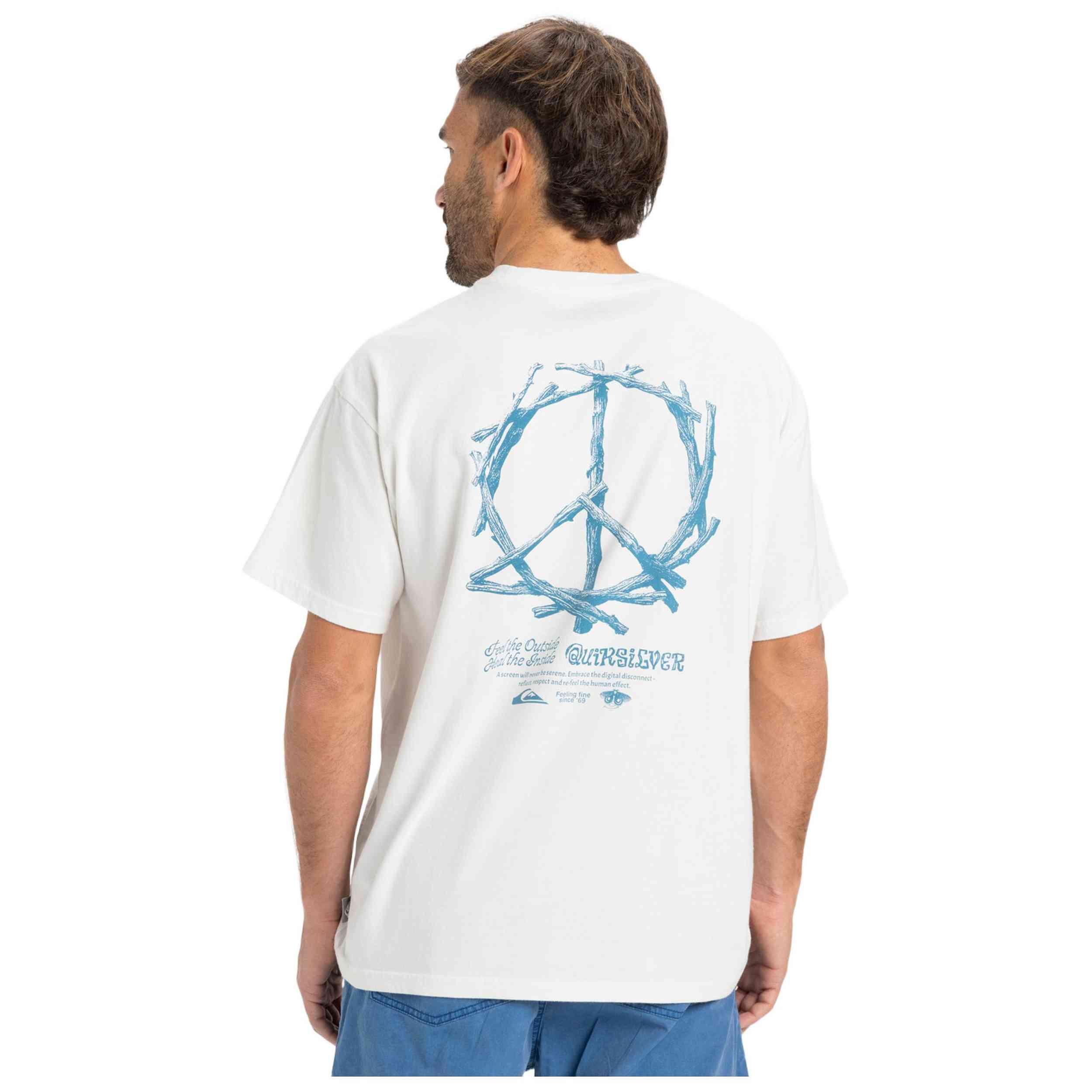 Maglia a maniche corte Quiksilver modello EQYZT08034-WBK0 per uomini 4/5