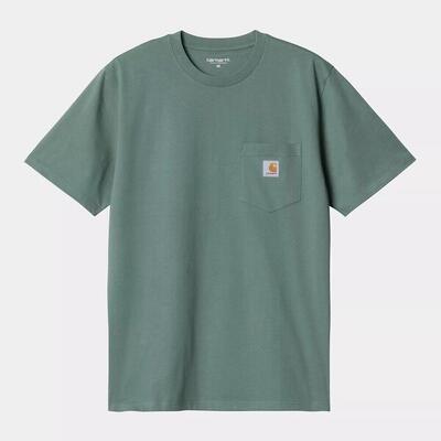 T-shirt met korte mouwen carhartt wip model i030434-pine voor unisex