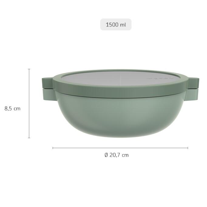 Mepal Vita 1.5 l Bento Schüssel - Nordic black 3/7