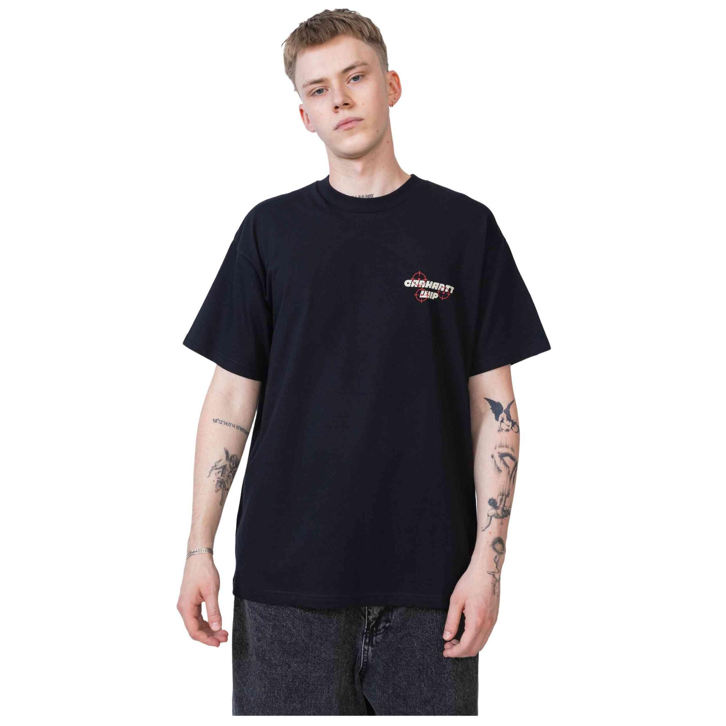 Maglia a maniche corte Carhartt wip modello I035492-BLK per uomini 2/4