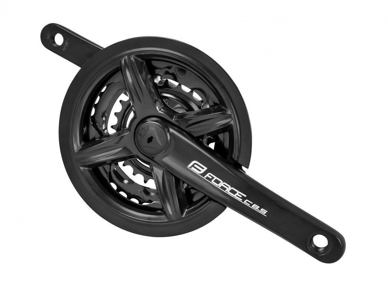 Pedalier 6531 Force C8.5, aluminiu, 42/34/24T, 175 mm, negru