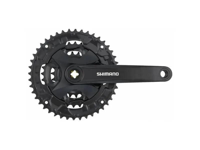 Angrenaj Shimano FC-MT101 9v, 175 mm, 40-30-22T, negru