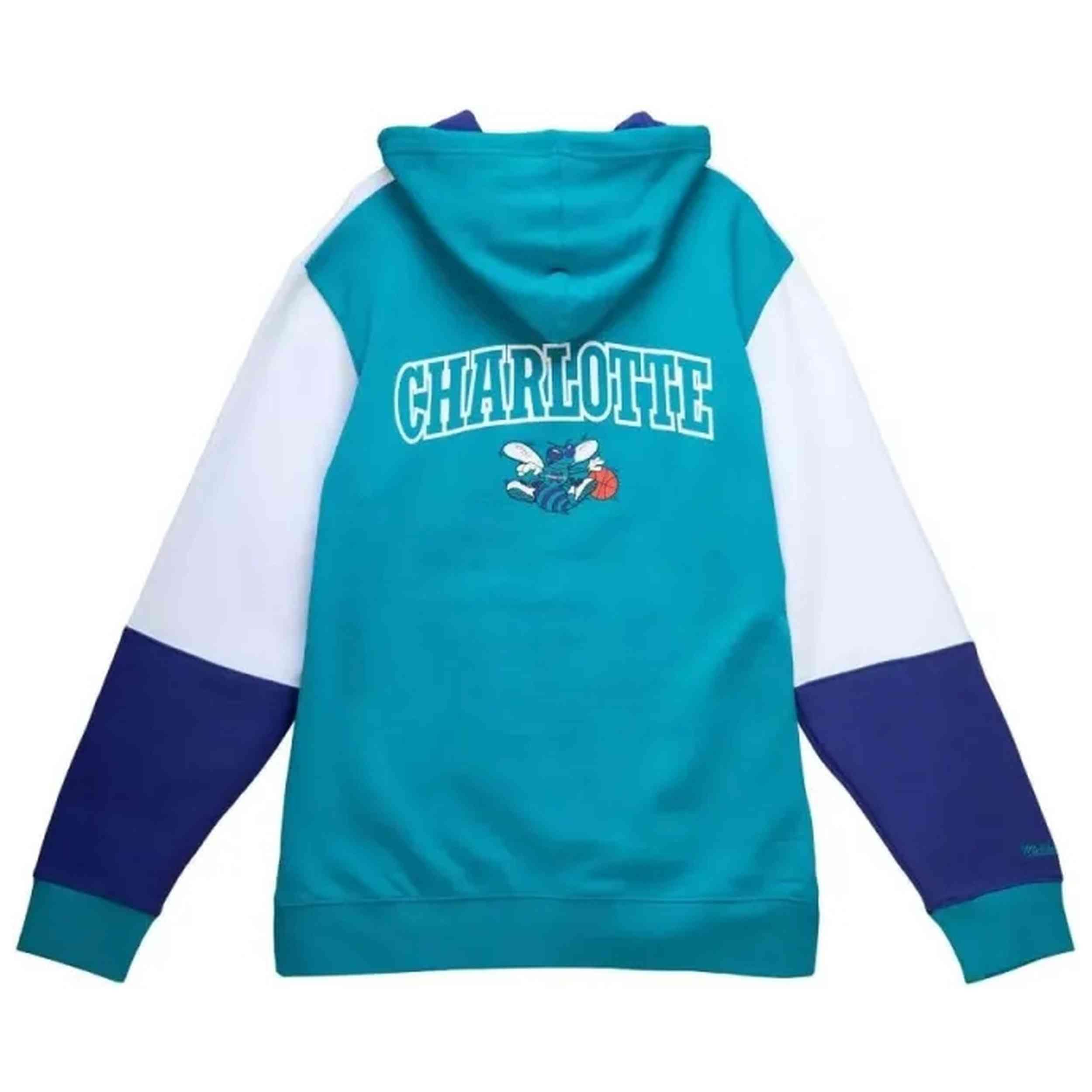 Sudadera con capucha Mitchell & ness modelo FPHD1217-CHOYYPPPBLWH para unisex 2/2