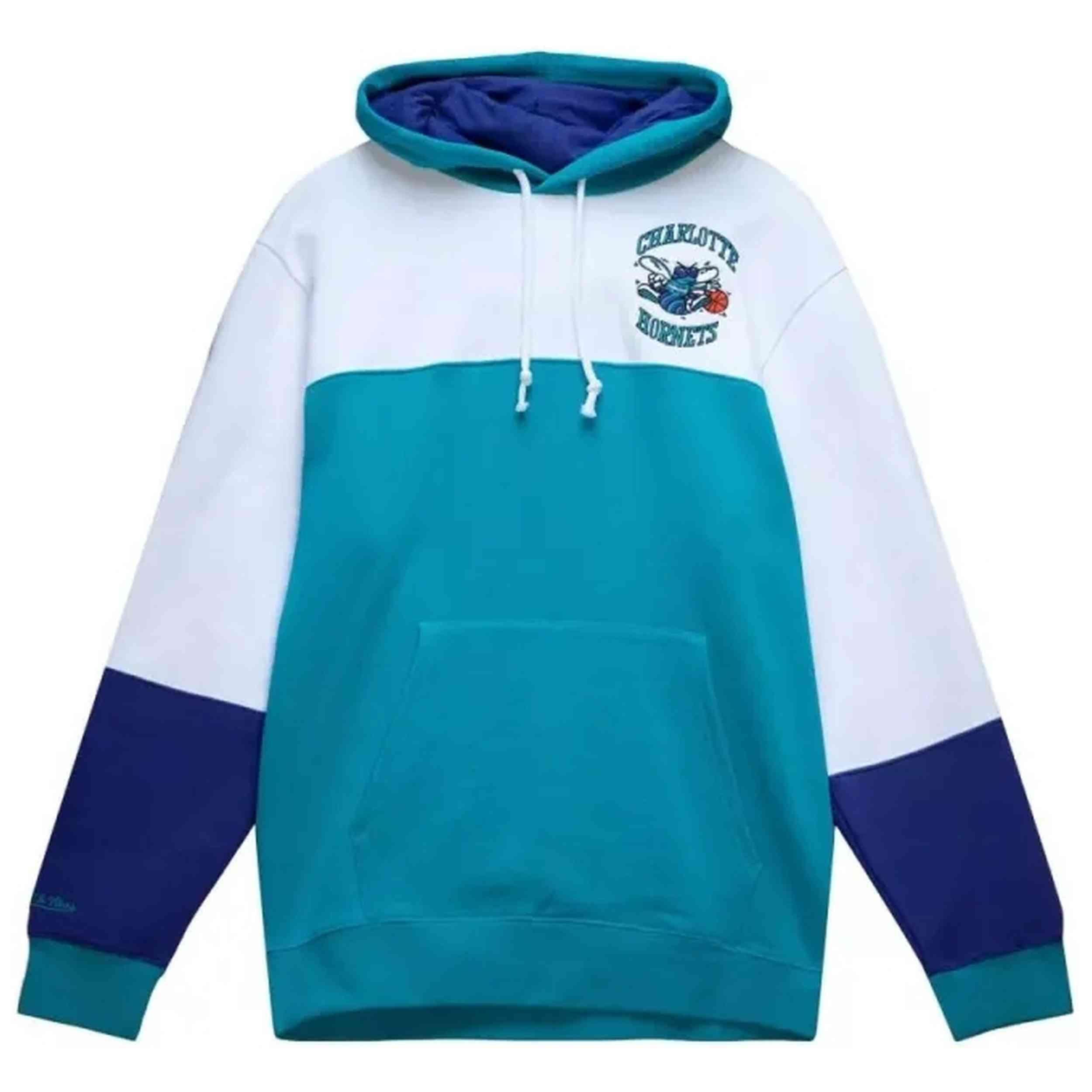 Sudadera con capucha Mitchell & ness modelo FPHD1217-CHOYYPPPBLWH para unisex 1/2