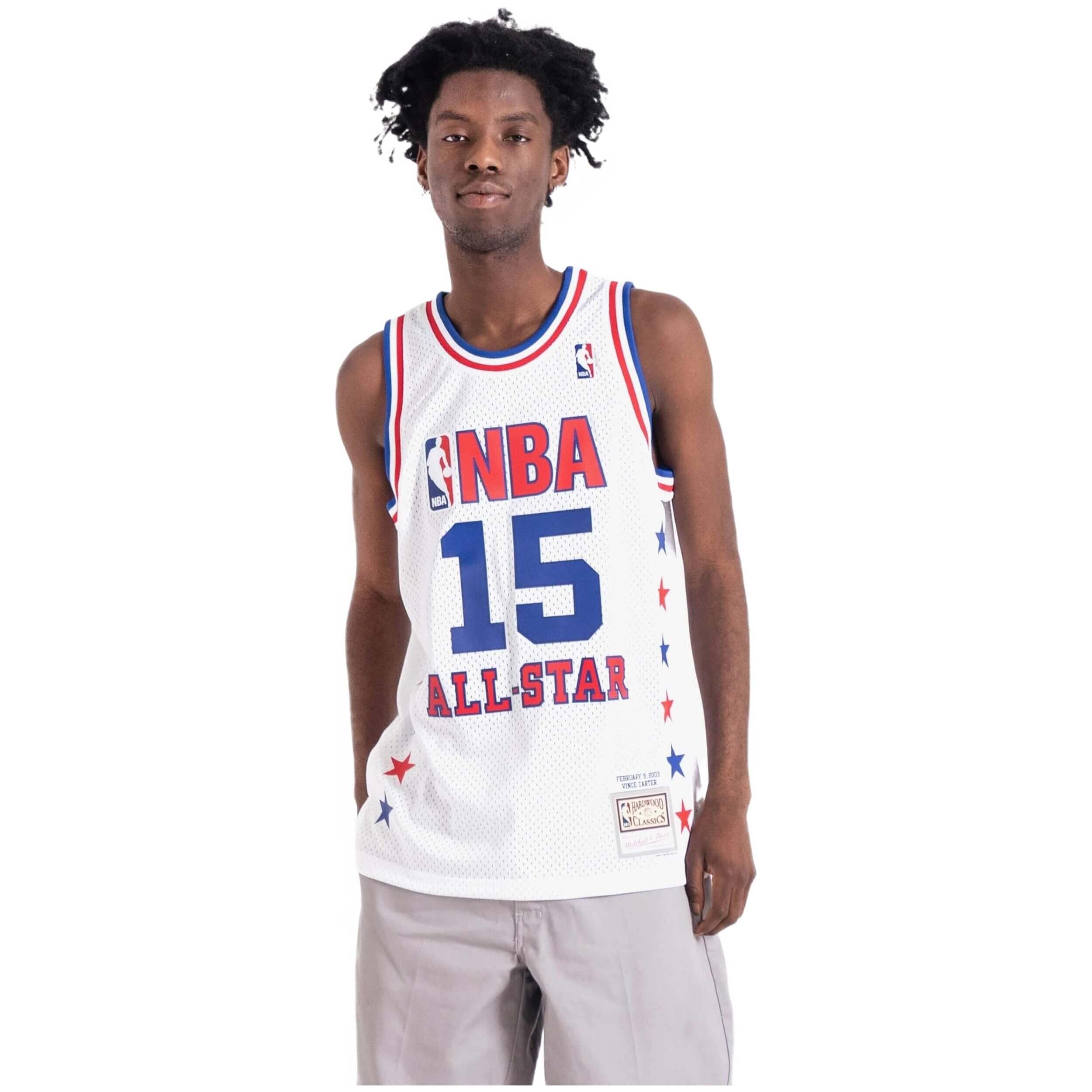 Maillot de basket Mitchell & ness modèle SMJY5291-ASE03VCAWHIT pour homme 2/3