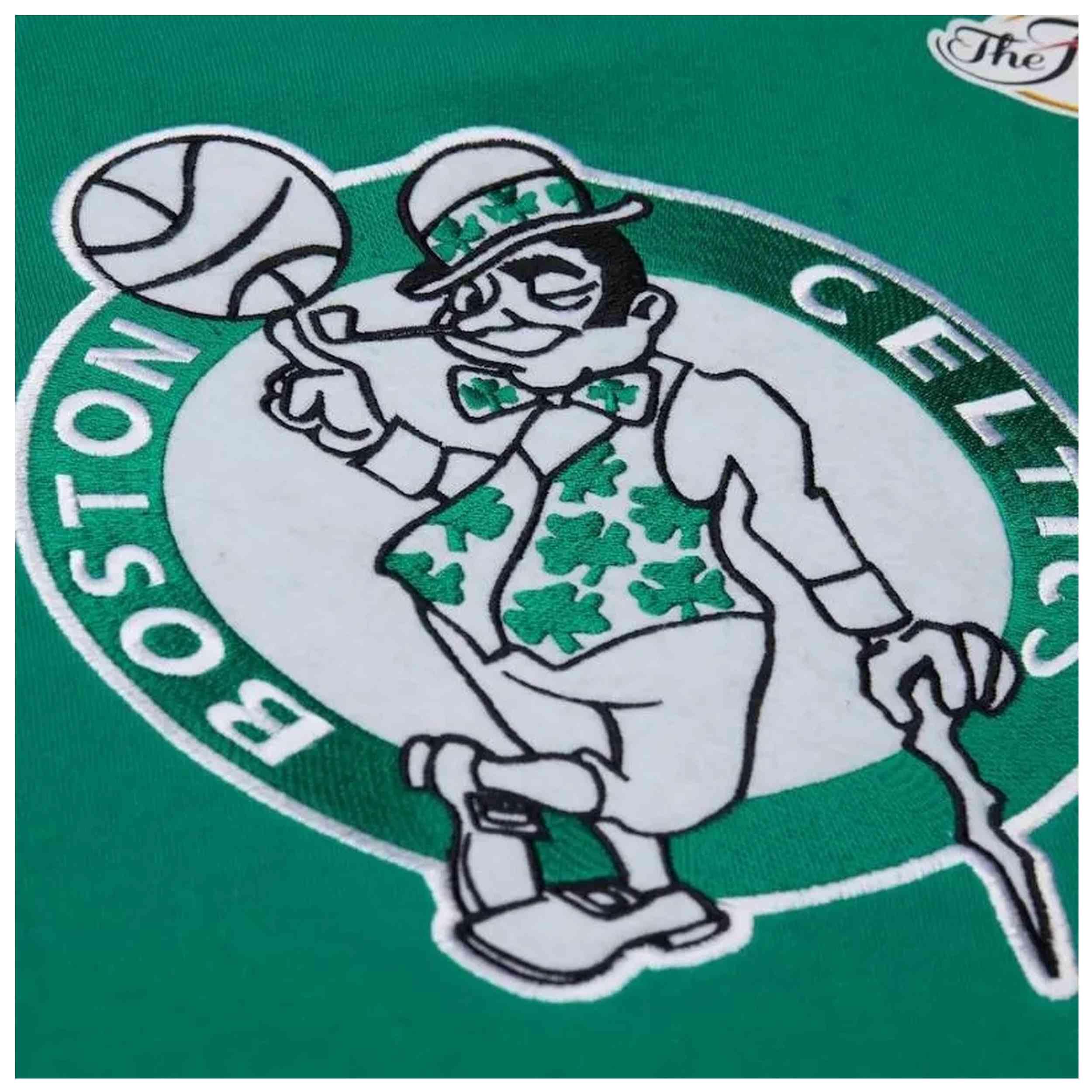 Sudadera con capucha Mitchell & ness modelo TH9263-BCECLGN para unisex 3/4