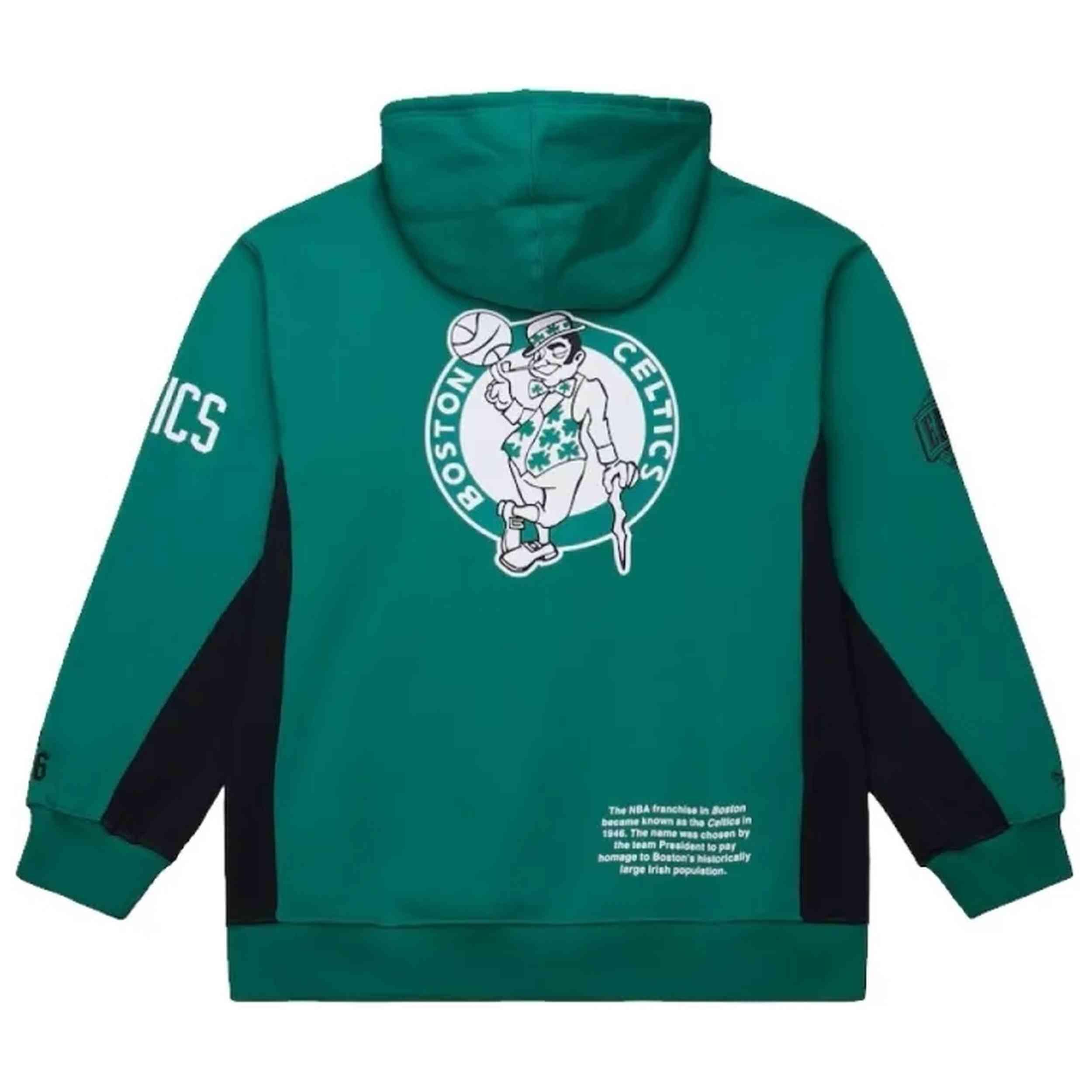 Sudadera con capucha Mitchell & ness modelo TH9263-BCECLGN para unisex 2/4