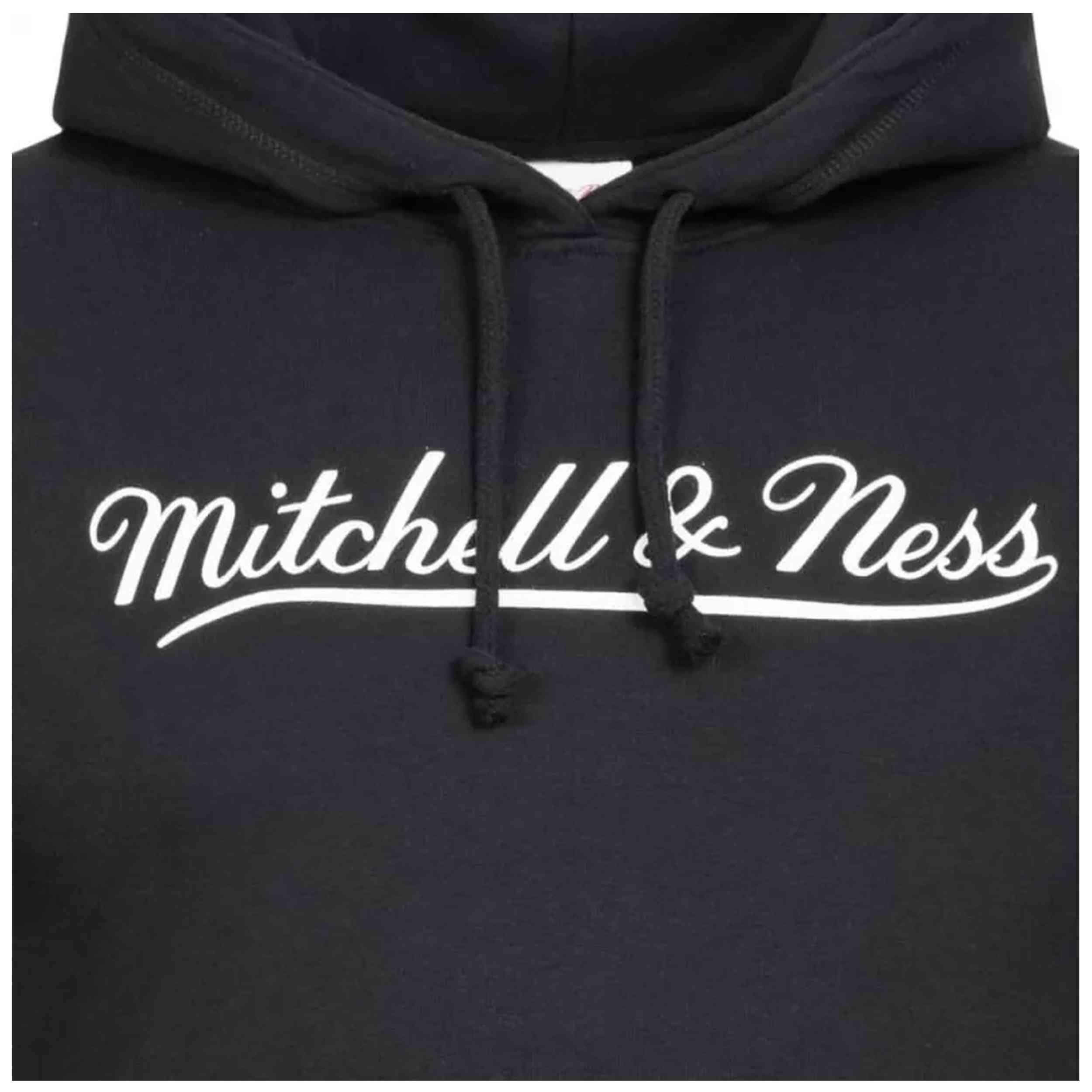 Felpa con cappuccio Mitchell & ness modello MN-BRA-SCRPTLOGOHOOD-BRA- per unisex 2/4