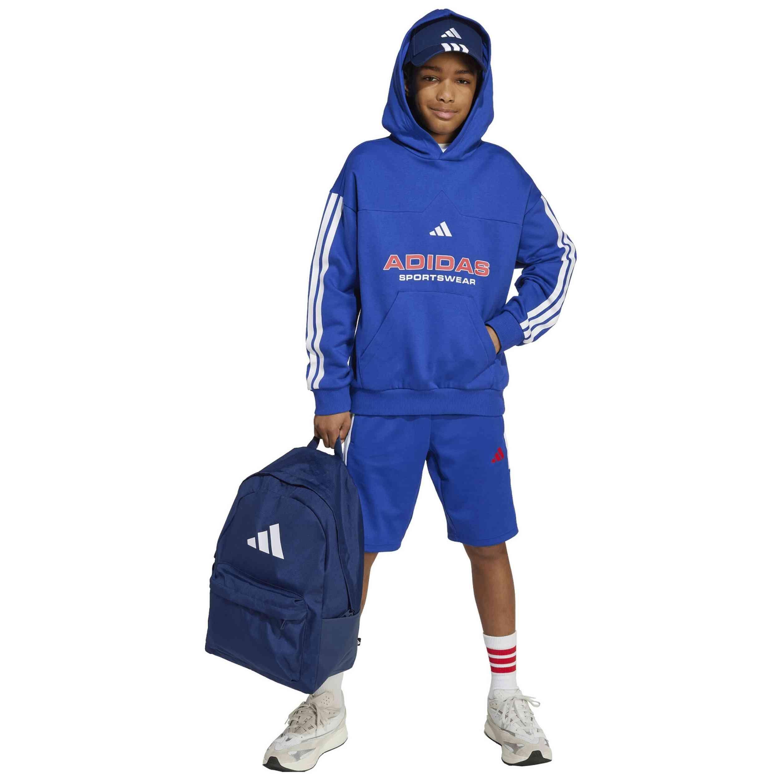 Felpa con cappuccio Adidas modello KB7712 per ragazzi 4/5
