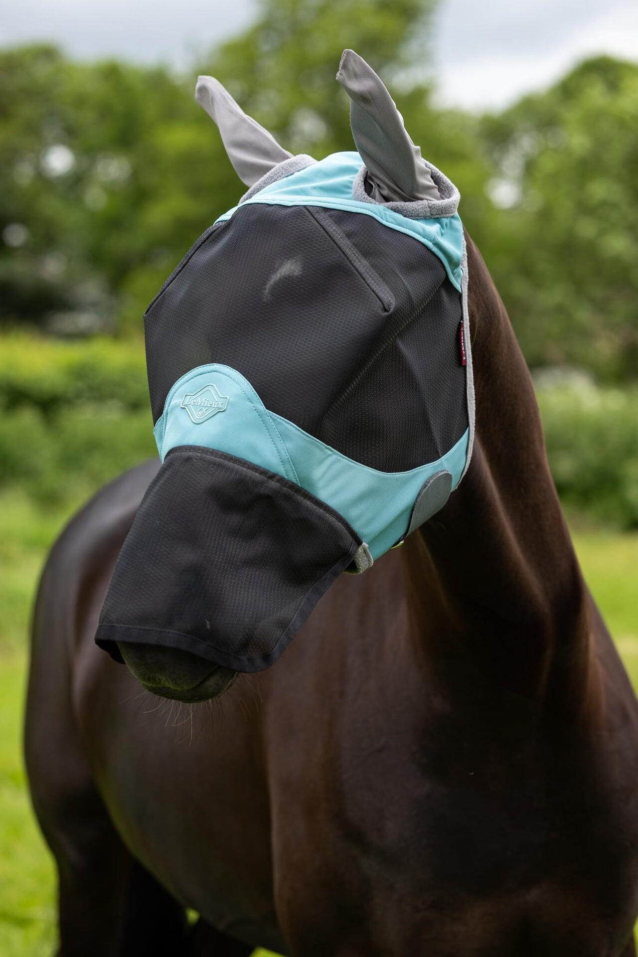 Masque anti-mouches pour cheval LeMieux Visor-Tek Full 3/5