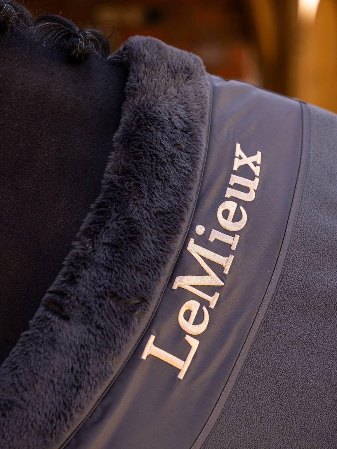 Lemieux Luxe Fleece Paardendeken Graphite Kleurloos - 2/7