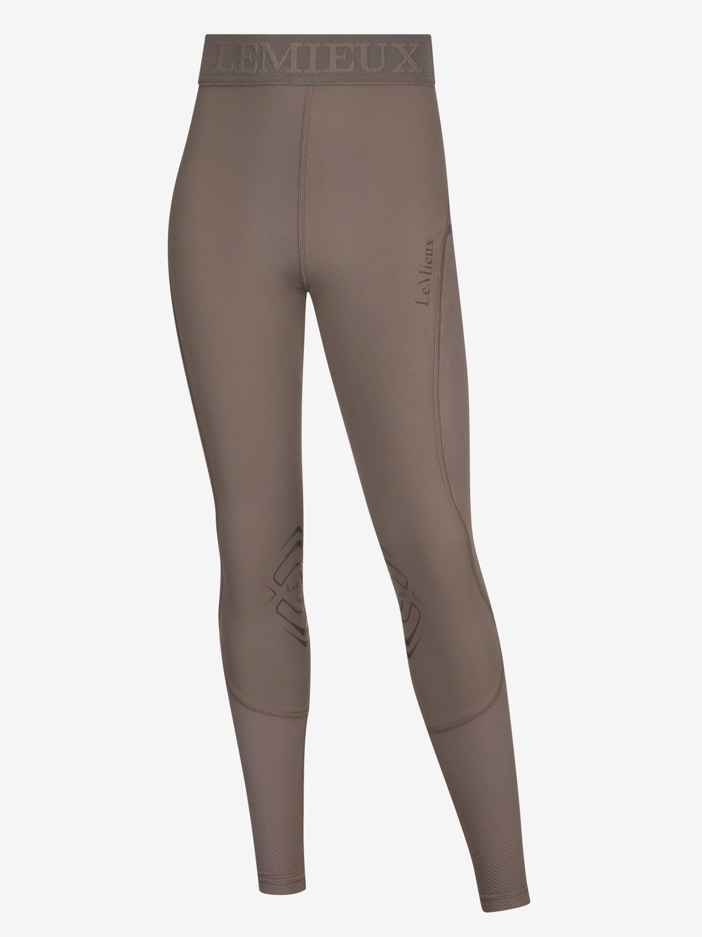 Lemieux Meisjes Legging Lizzie Mesh Bruin - 3/4