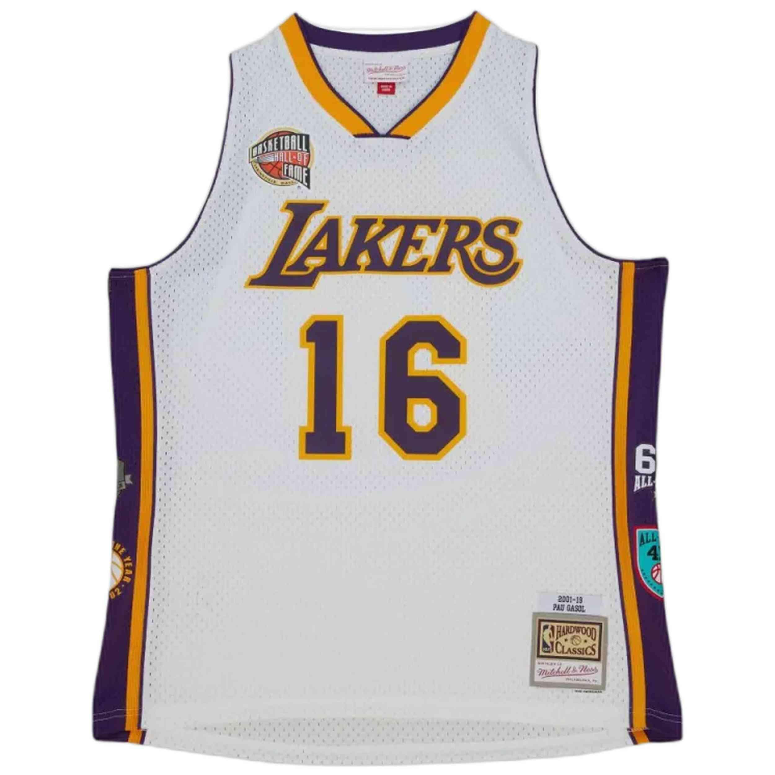 Maillot de basket Mitchell & ness modèle SMJY6864-LALYYPGAWHIT pour homme 5/5
