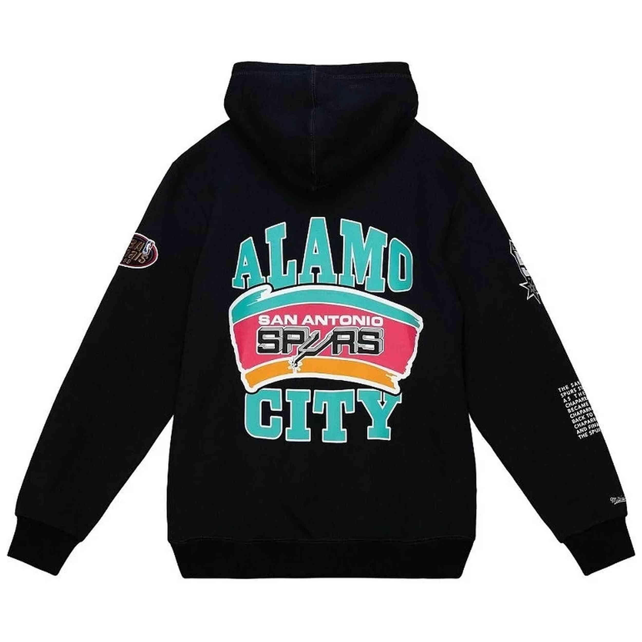 Sudadera con capucha Mitchell & ness modelo FPHD4849-SASYYPPPBLCK para hombre 2/2