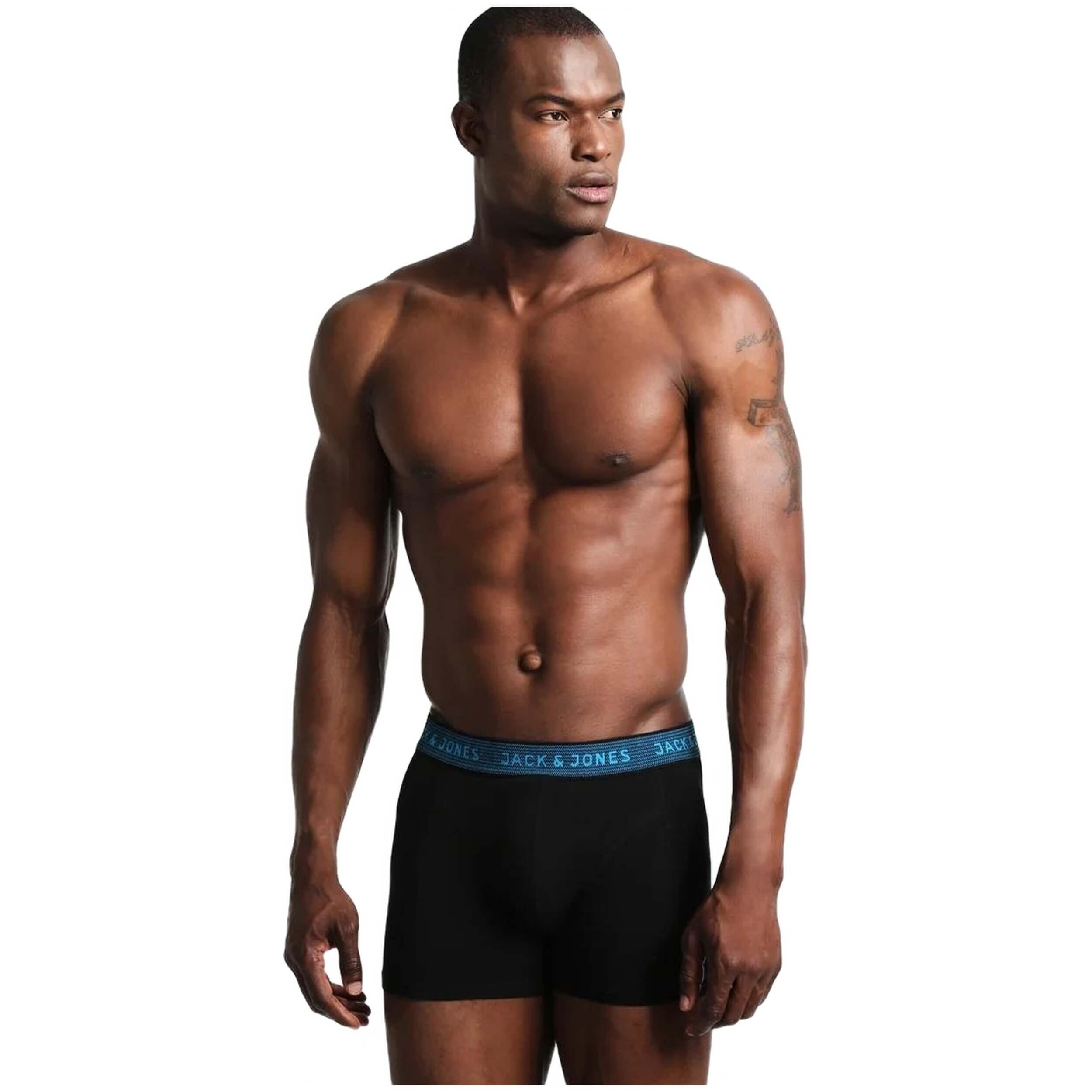 Jack&jones - Pack De Caleçons Jack&jones Modèle 12127816-blk Pour Homme - Caleçon - Noir - 52 2xl - Decathlon