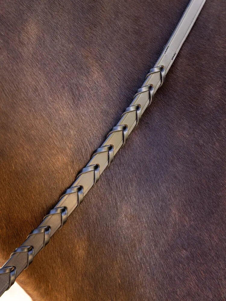 Rênes pour cheval cuir à lacets LeMieux 4/4